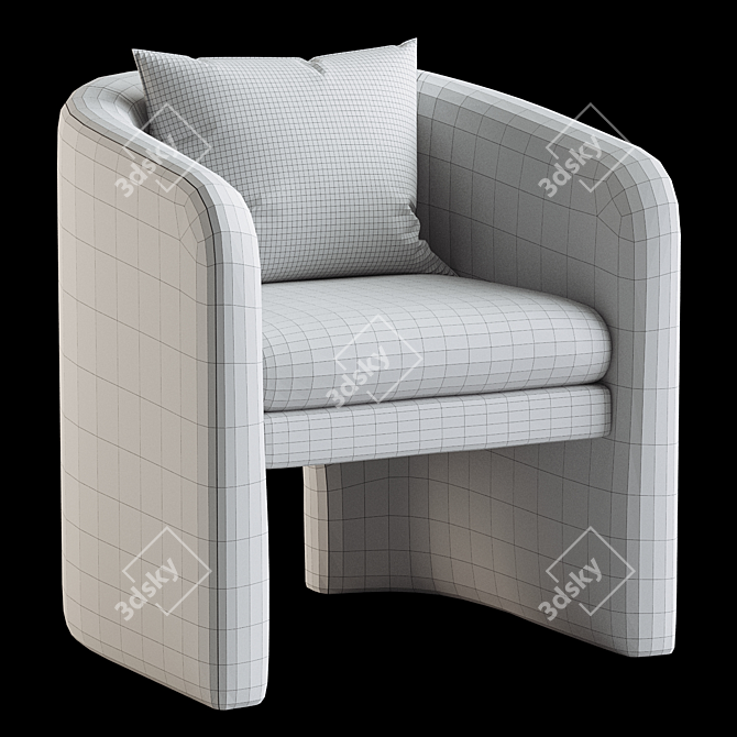 Modern Mairo Chair, Westwing 3D model image 4