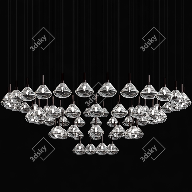 Stellar Dust LED Crystal Lamp 3D model image 4