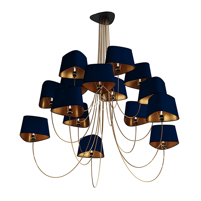 Modern Nuage 15 Pendant Light 3D model image 2