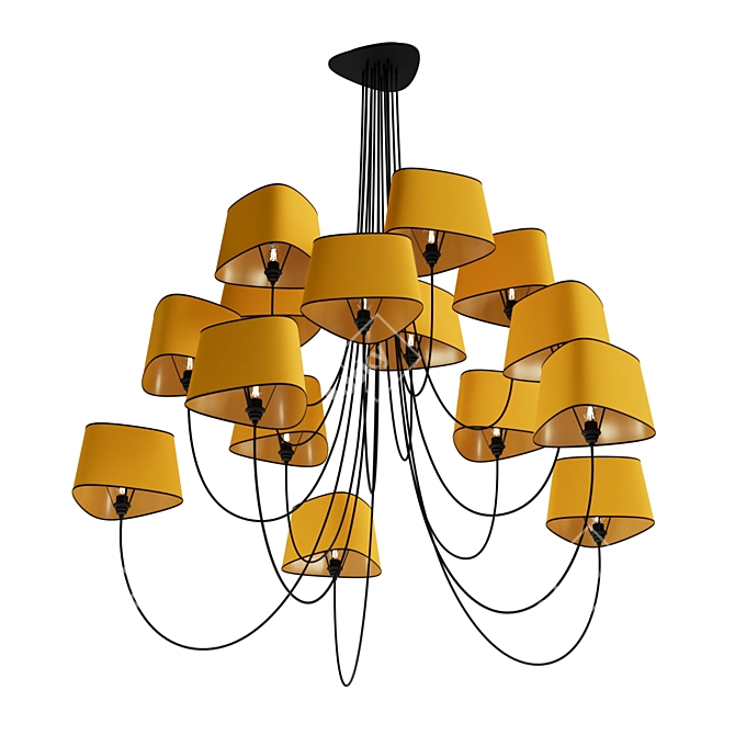 Modern Nuage 15 Pendant Light 3D model image 3