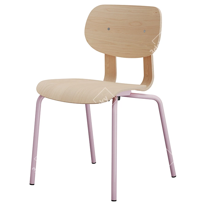 VG&P HD Stacking Chair - Designer Seating 3D model image 2