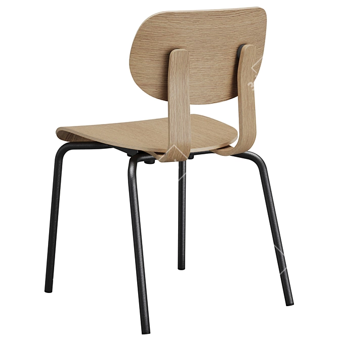 VG&P HD Stacking Chair - Designer Seating 3D model image 5