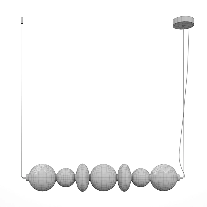 Modern Hanging Light Fixture: MAYTONI MOD307PL-L40B3K 3D model image 3