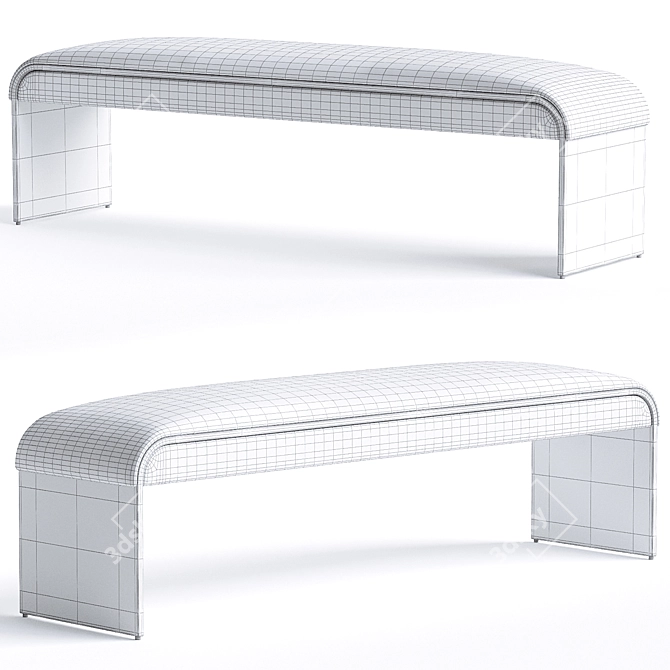 Sleek Alero Bench Design 3D model image 3