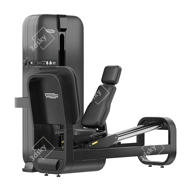 Advanced Leg Press Machine with Detailed Textures 3D model image 2