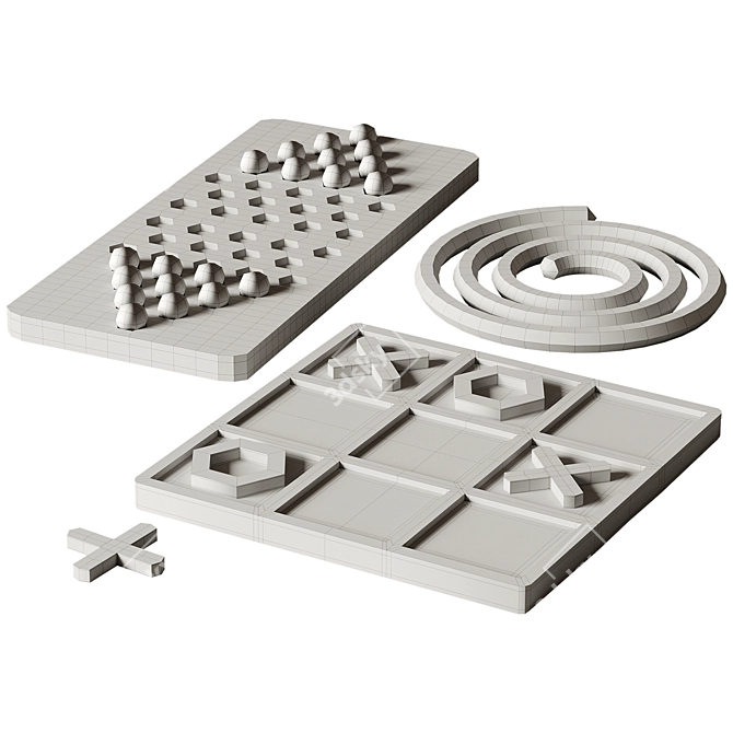 Glossy Decor Set Game Kit 3D model image 4