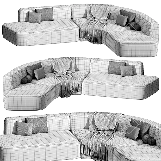 Cashew Modular Sofa Relofthome 3D model image 7