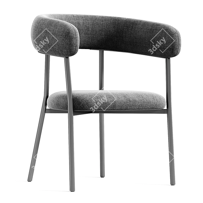 Sleek Oslo Armchair 2015 Model 3D model image 2