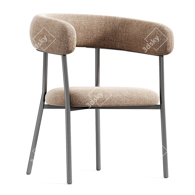 Sleek Oslo Armchair 2015 Model 3D model image 3