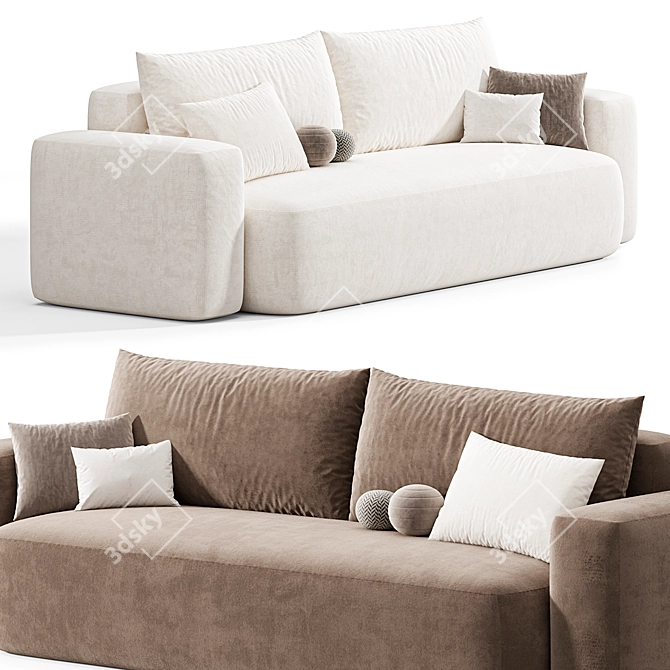 Elegant Mistral Sofa by Marac 3D model image 4
