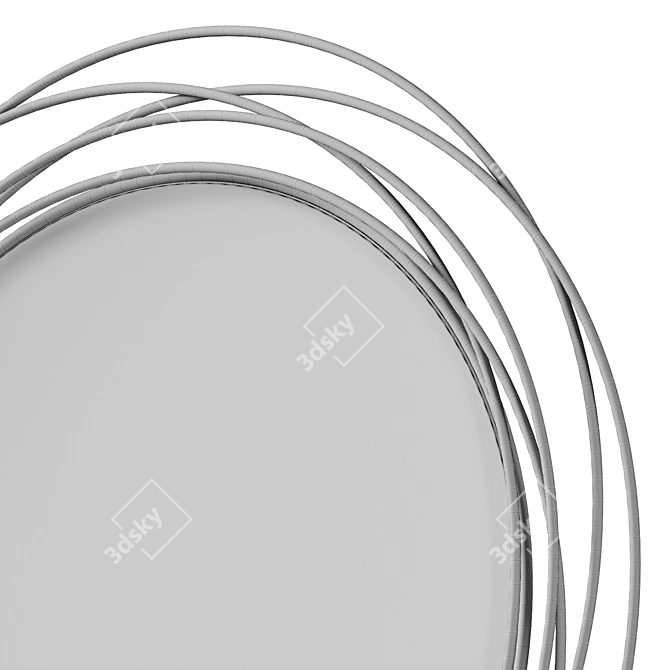 Modern Accent Mirror with Clean Lines 3D model image 5