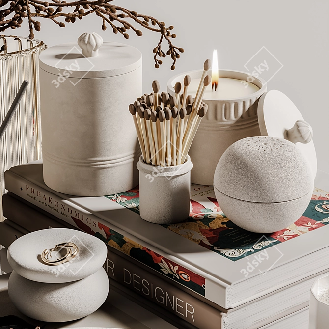Modern Decorative Set 134 3D model image 3