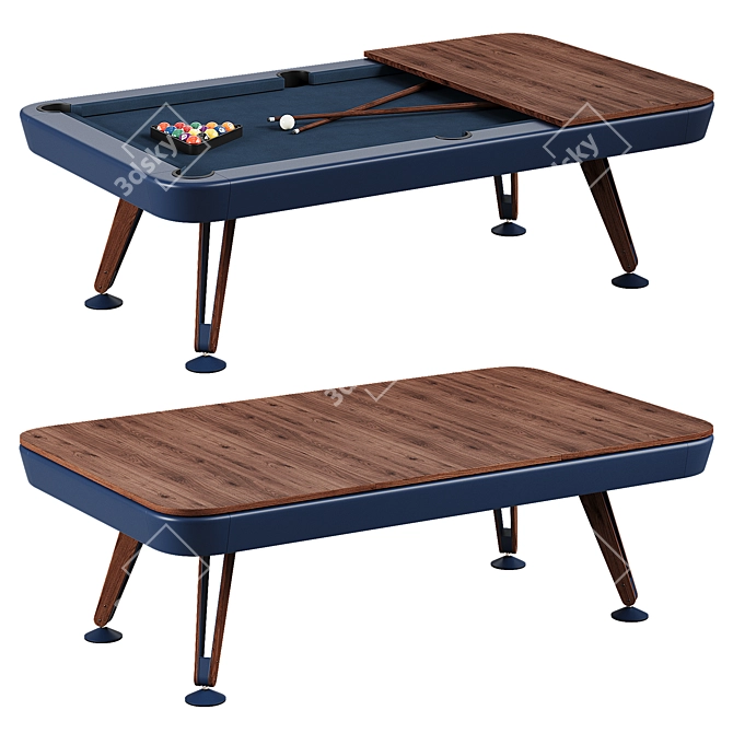 RS Barcelona Diagonal 8ft Billiard Table 3D model image 4