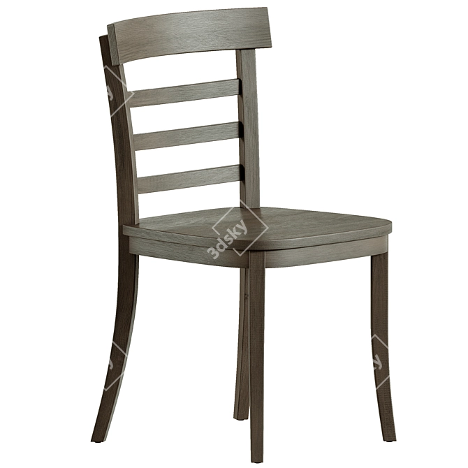 Elegant Liam Dining Chair 3D model image 3