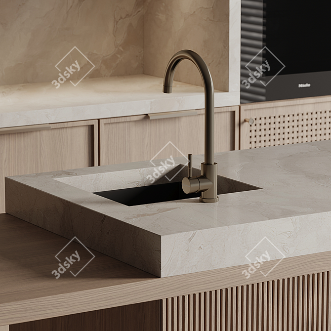  Rustic Kitchen 3D Model 3D model image 4