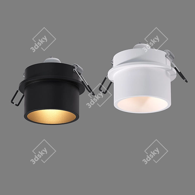 Moll GU10 Recessed Accent Light 3D model image 5