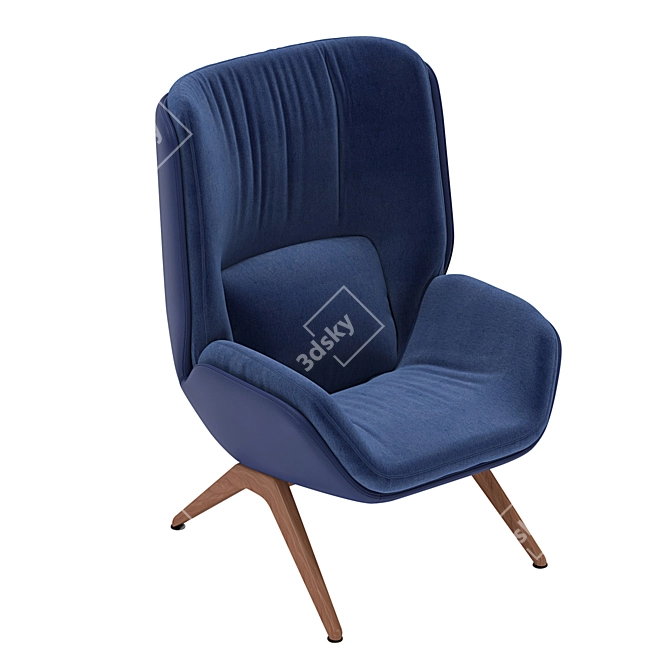 Arper Lepal Chair 3D Model 3D model image 5