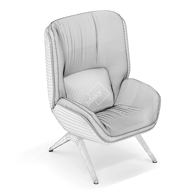 Arper Lepal Chair 3D Model 3D model image 6