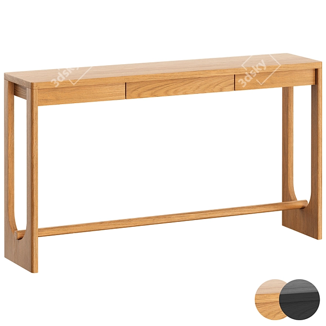  Modern Altena Console Table Silver 3D model image 5