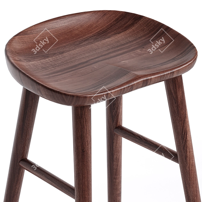 Vintage Tractor Counter Stool 3D model image 5