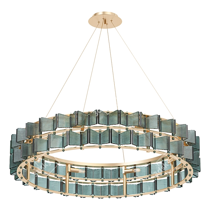 Contemporary Ring Chandeliers and Lamps 3D model image 1