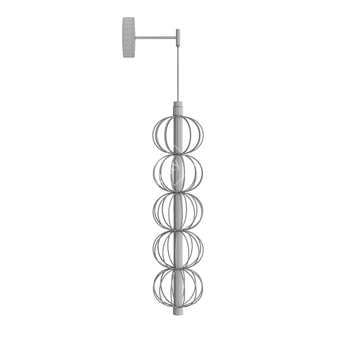 Modern LED Wall Sconce Fixture 3D model image 6