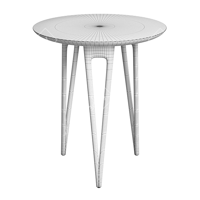  Hairpin Side Table: Stylish Design 3D model image 2