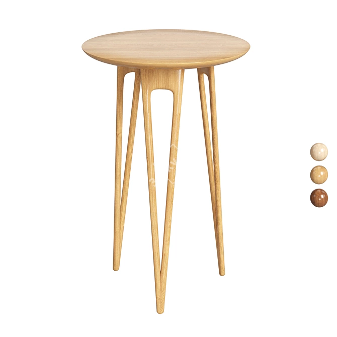  Hairpin Side Table: Stylish Design 3D model image 3