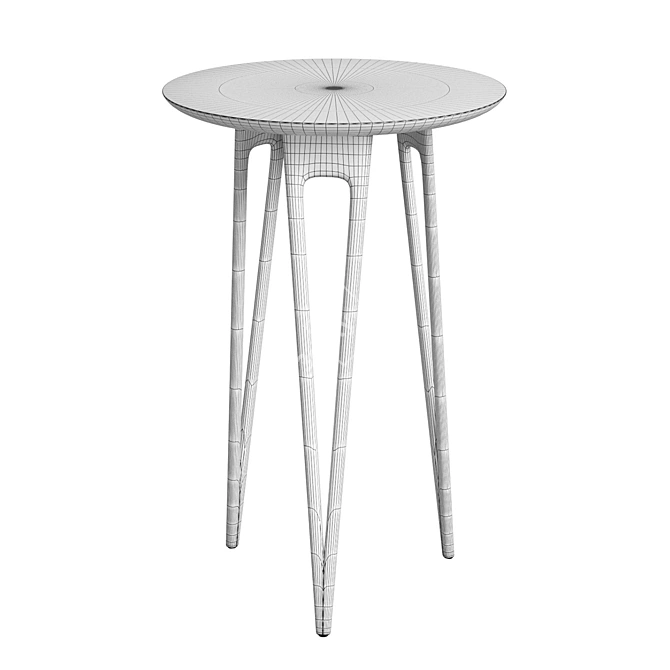  Hairpin Side Table: Stylish Design 3D model image 8