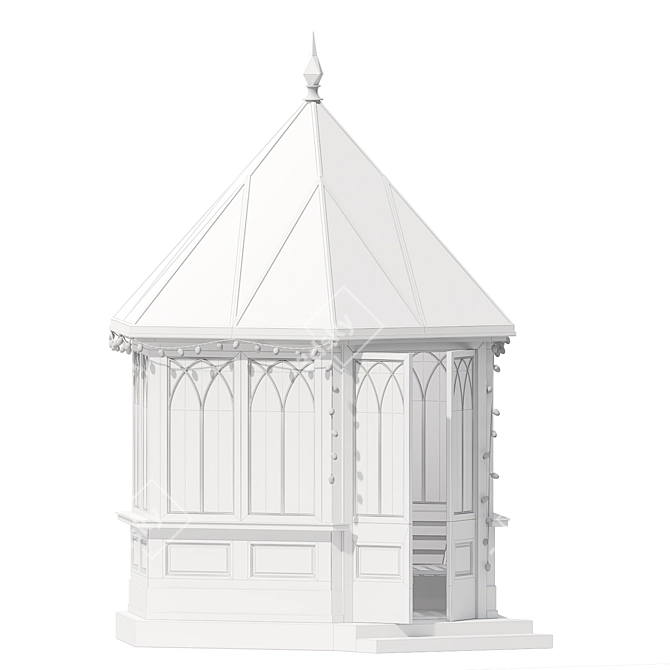 Title: Garden Gazebo Shelter 3D model image 3