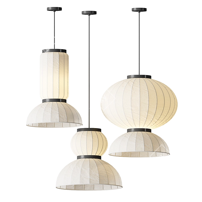 Elegant Arga Pendant Light 3D model image 3