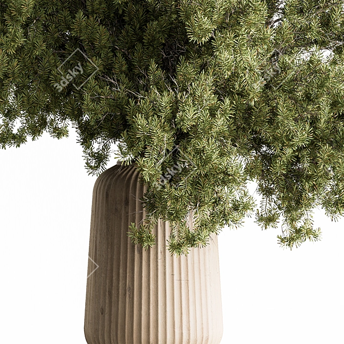Verdant Greenery Bouquet 176 3D model image 2
