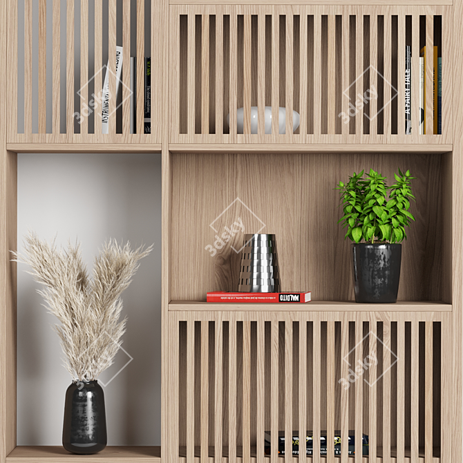 Modern High-Quality Shelving Unit 3D model image 9