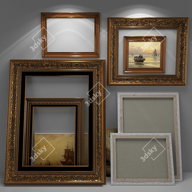 Classic Style Picture Set 3D model image 3