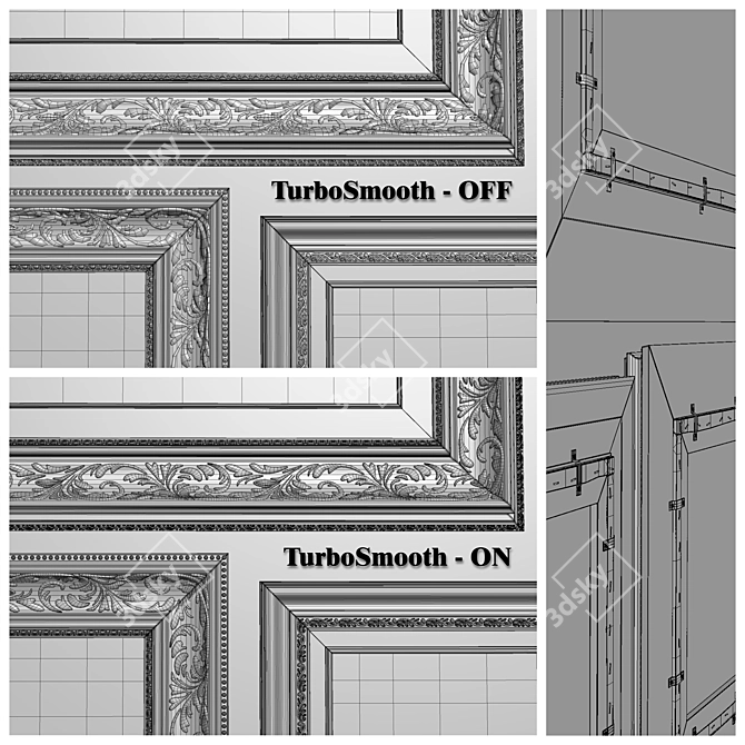 Classic Style Picture Set 3D model image 6