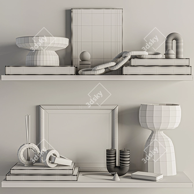 Elegance Set Trio - Interior Decor 3D model image 4