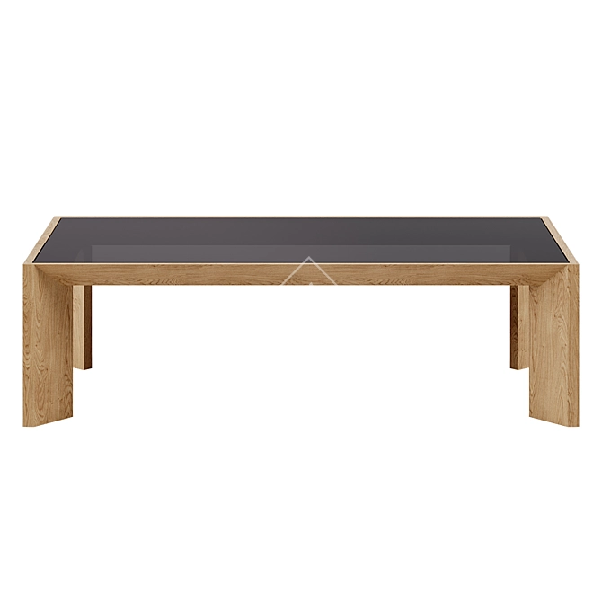 Sleek Modern Tuck Coffee Table 3D model image 2