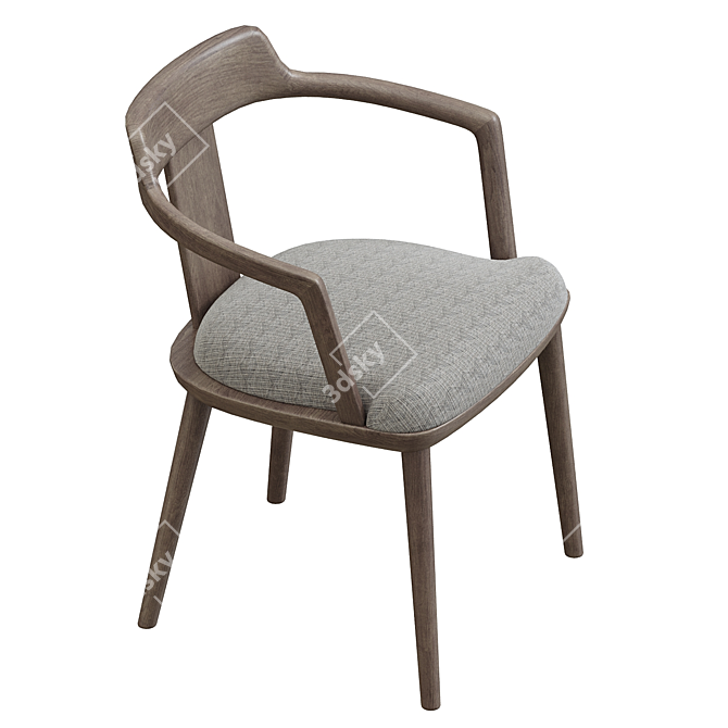 Elegant Porada Tilly Armchair 3D model image 5