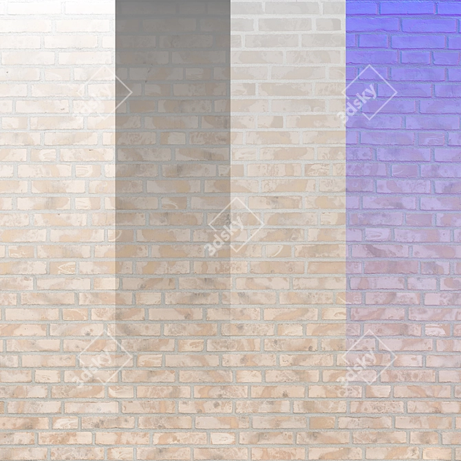 Displacement Modifier Brick Texture Kit 3D model image 3