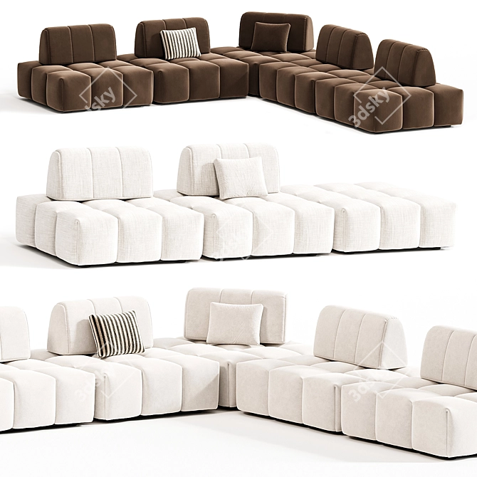Trocadero Sofa By Bobochic 3D model image 4