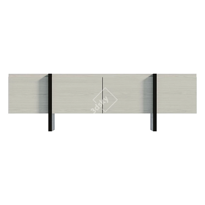 Modern Kiznie TV Stand 3D model image 2