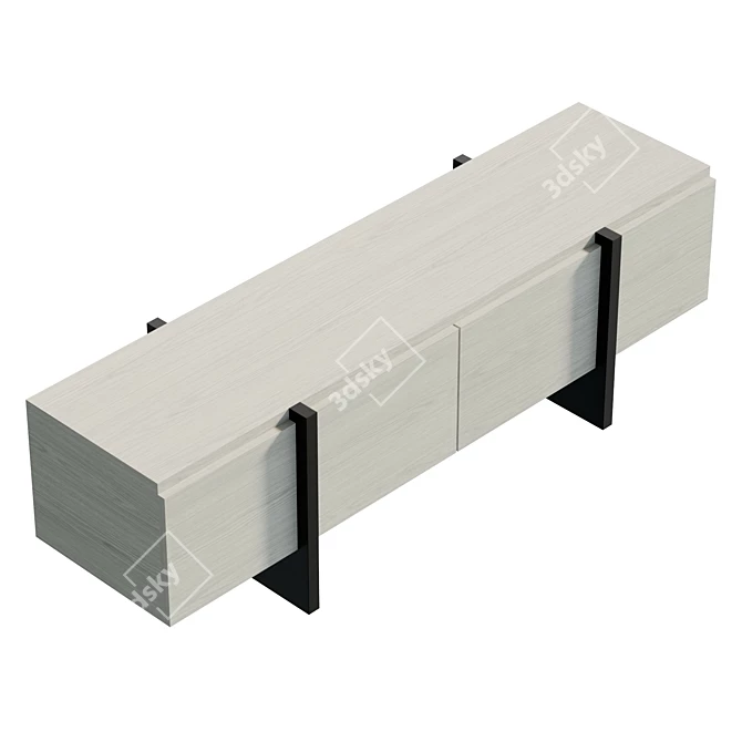 Modern Kiznie TV Stand 3D model image 5