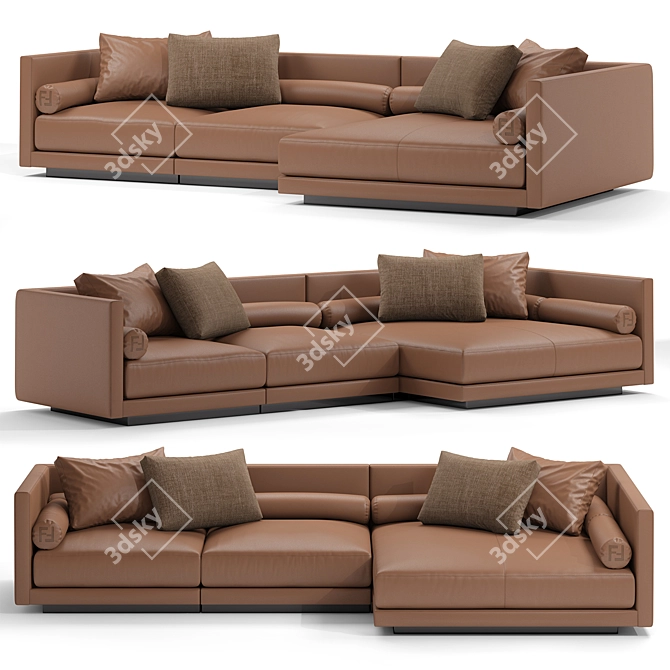 Fendi Taiko Sofa 2015 Collection 3D model image 1