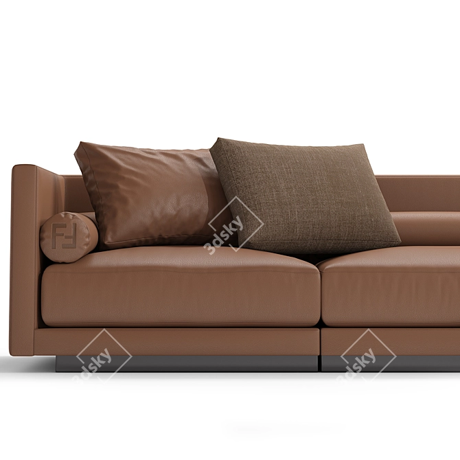 Fendi Taiko Sofa 2015 Collection 3D model image 3