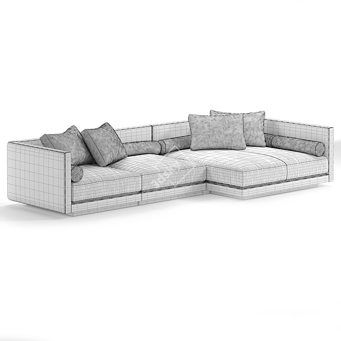 Fendi Taiko Sofa 2015 Collection 3D model image 6