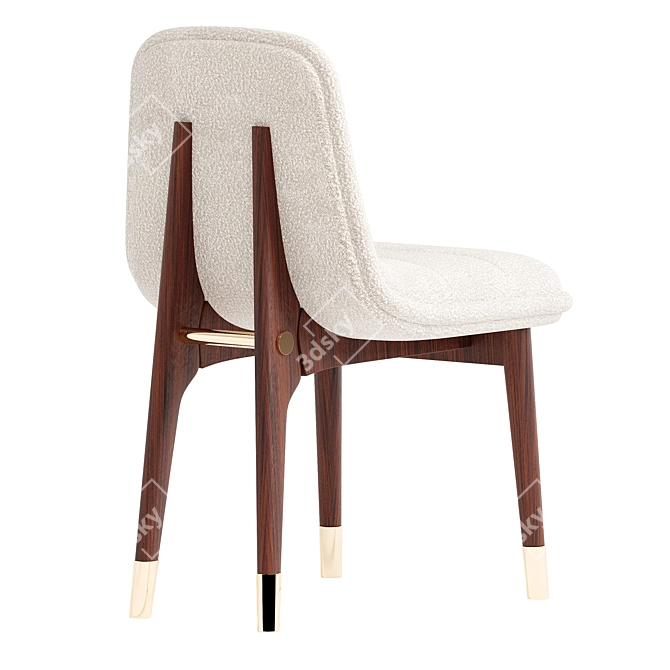 Elegant Jenny Dining Chair 3D model image 2
