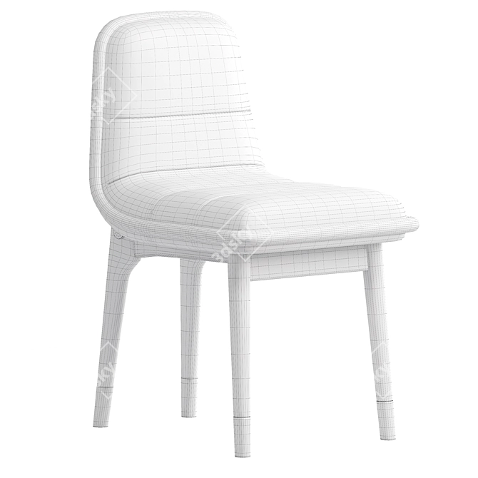 Elegant Jenny Dining Chair 3D model image 4