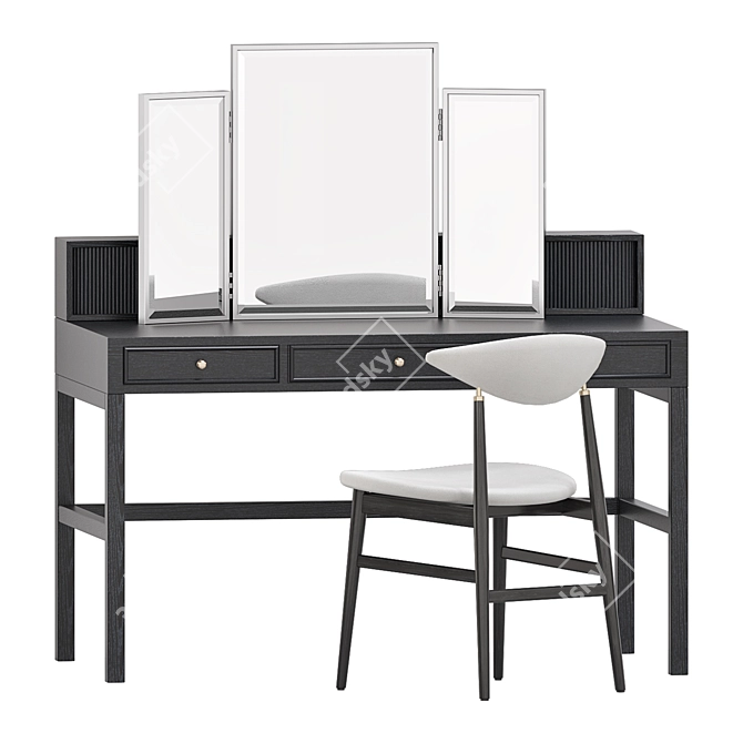 Elegant Vanity Set: Eichholtz & Gubi 3D model image 1