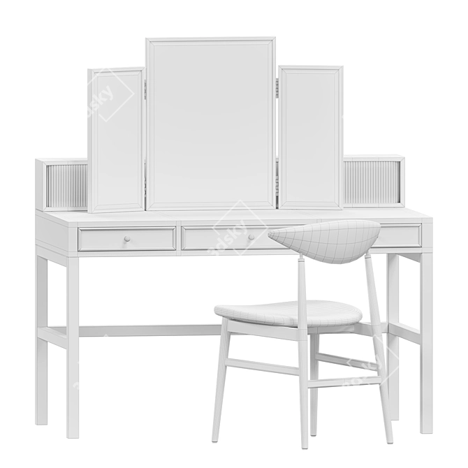 Elegant Vanity Set: Eichholtz & Gubi 3D model image 3