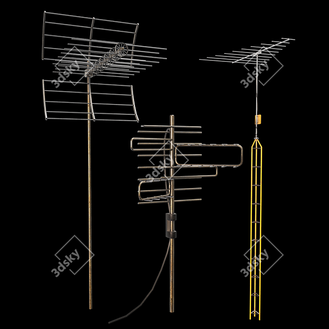  Versatile Antenna Pack 1 3D model image 5